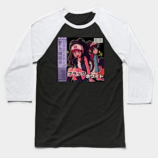 vaporwave anime aesthetic rosa hilda gen 5 video game Baseball T-Shirt